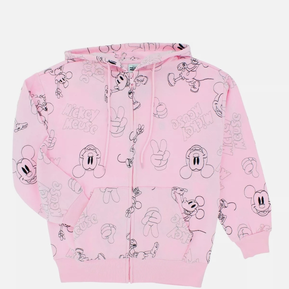 Pink Mickey Mouse Hoodie